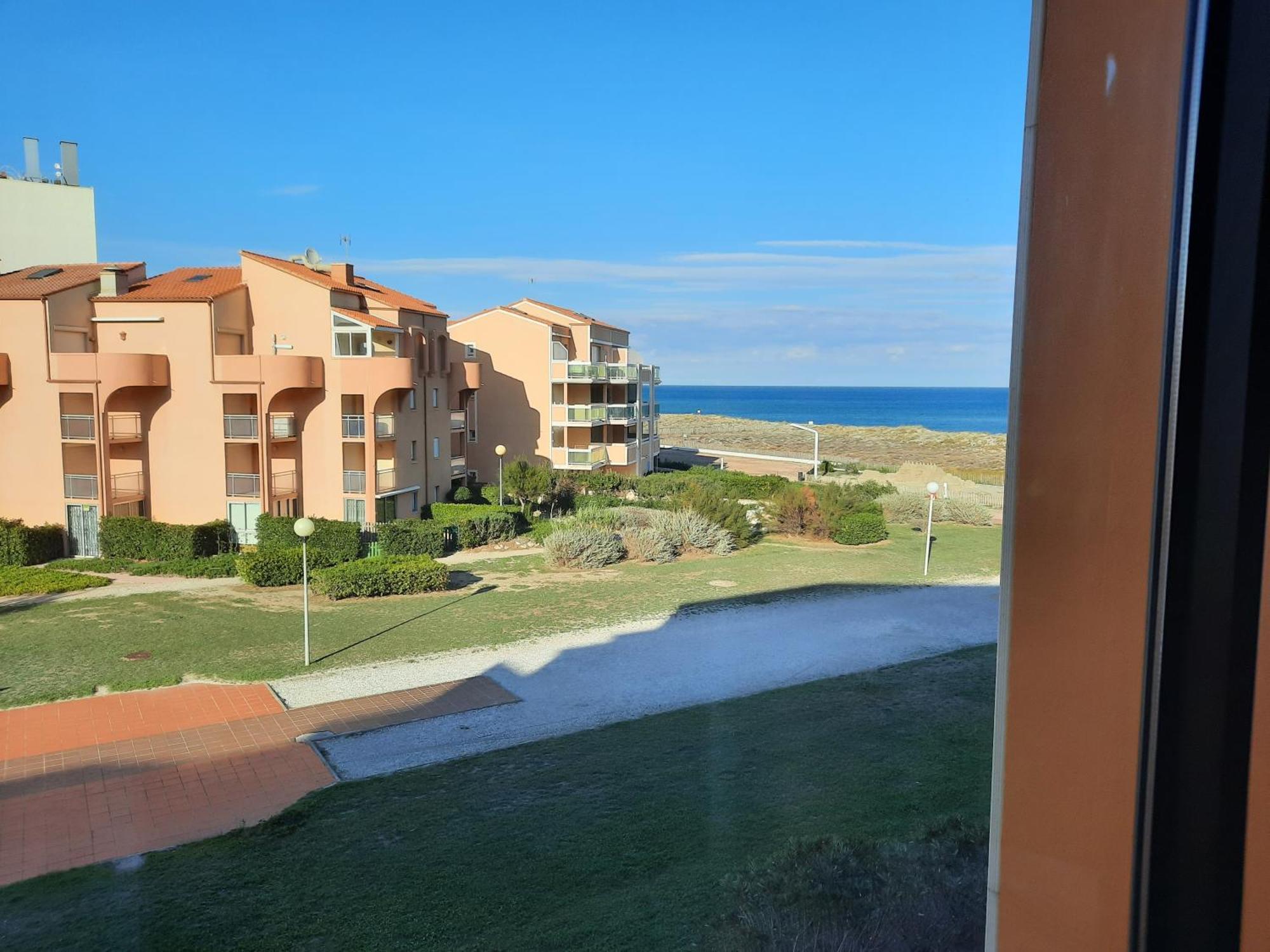 Appartement Vue Mer, Acces Direct Plage, Parking Privatif Le Barcarès Kültér fotó